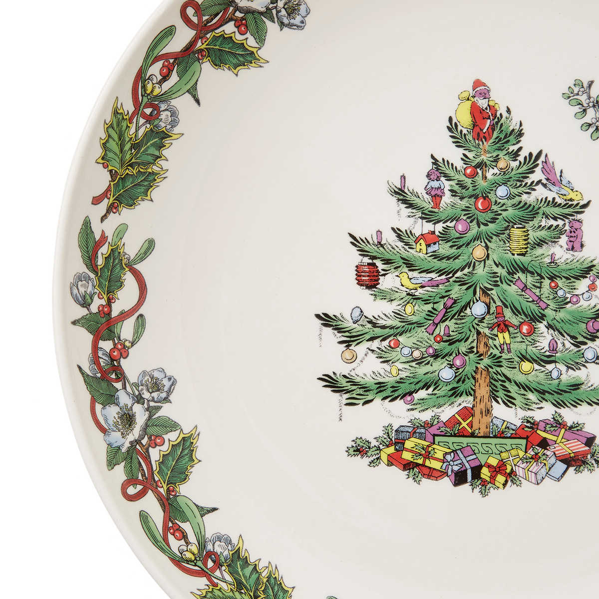 Spode Christmas Tree Wreath Serving Bowl 12" image number null